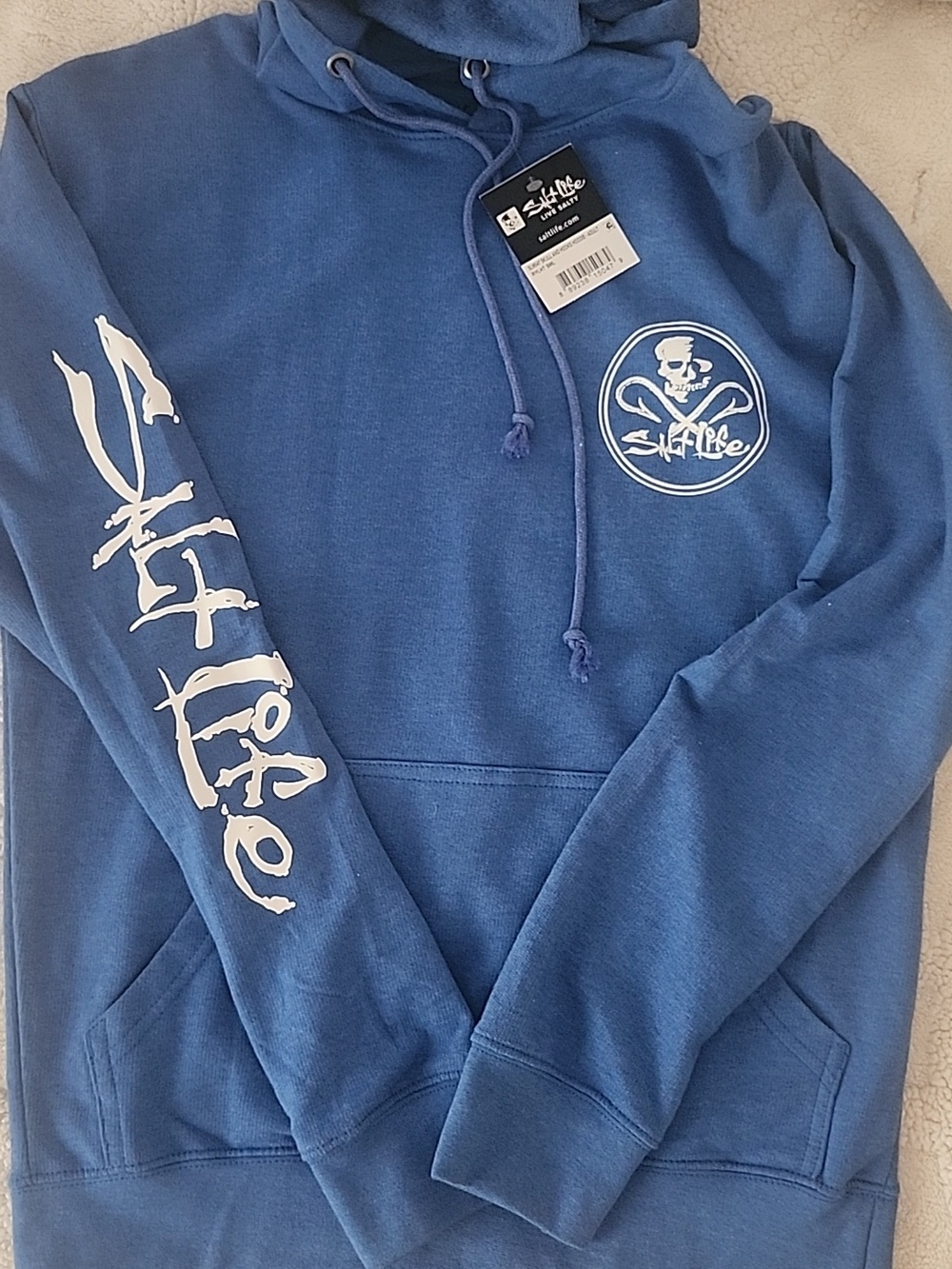 Salt Life Men’s Small  Blue Pullover Hoodie